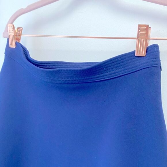 Sandro Paris Blue Classic Fit and Flare Mini‎ Skirt Sz 2 - Picture 3 of 5